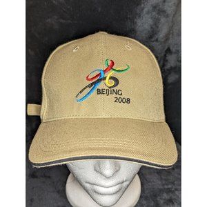 Beijing 2008 Summer Olympics Baseball Cap Hat Khaki Beige